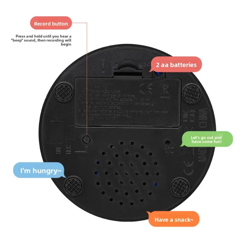 Interactive Voice Recording Pet Training Buttons Smart Communication Toy for Dogs Cats Daily Behavior Training Supplies