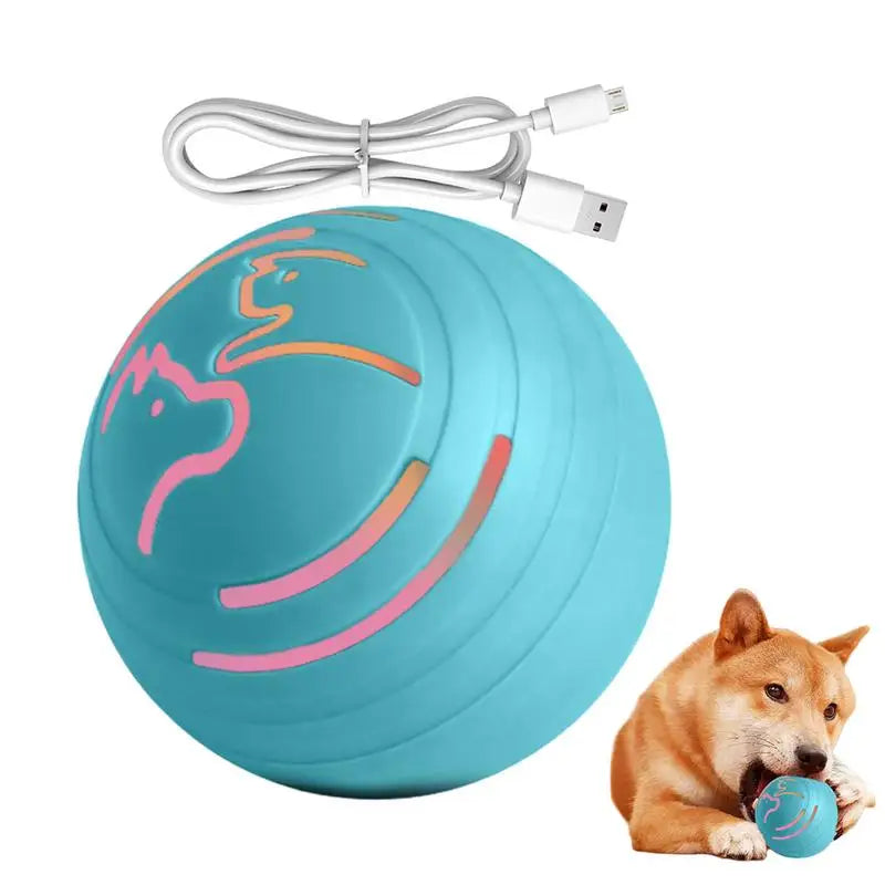 Automatic Rolling Ball For Cats Cats Dogs Rolling Bouncing Toys Ball Bite Resistant Interactive Bouncing Power Pet Ball for