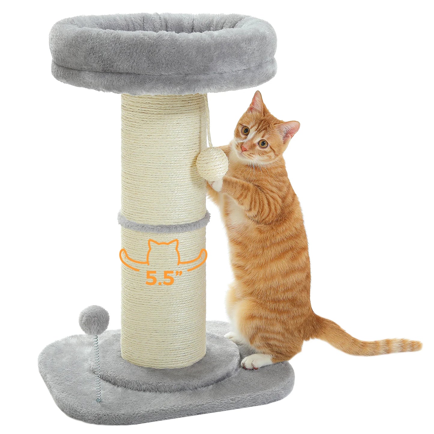 Safe Cat Scratching Post with Unique Design,Cat Accessories,Cat Scratcher,Cat Toys,Ideal for Claw Sharpening&Feline Fun,Indoor