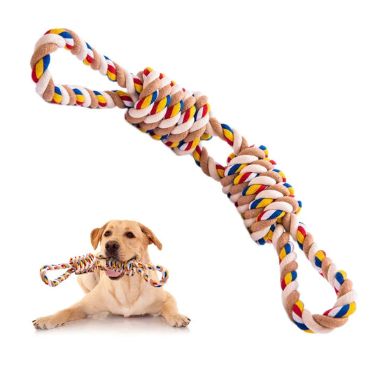 Indestructible Chew Rope Toys for Medium Large Dogs Tooth Cleaning Pet Aggressive Dog Antistress Toy