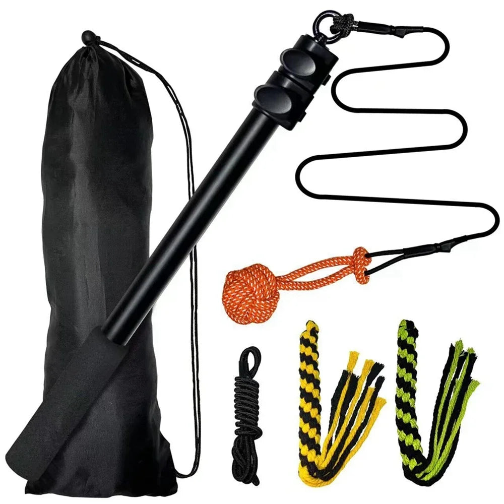 Durable Bite Resistant Dog Teeth Grinding Toy Interactive Retractable Pole Plush Chew Toy