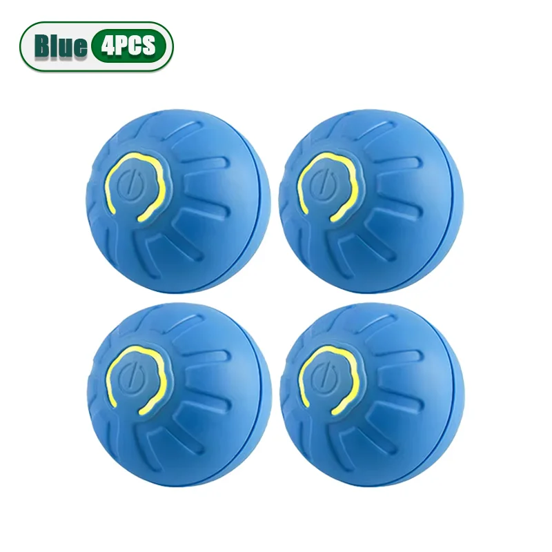 1-10PC Smart Interactive Dog Toy Ball USB Electronic Bouncing Ball Automatic Moving Pet Toy for Puppies Indoor Training Supplies