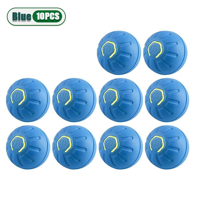 1-10PC Smart Interactive Dog Toy Ball USB Electronic Bouncing Ball Automatic Moving Pet Toy for Puppies Indoor Training Supplies