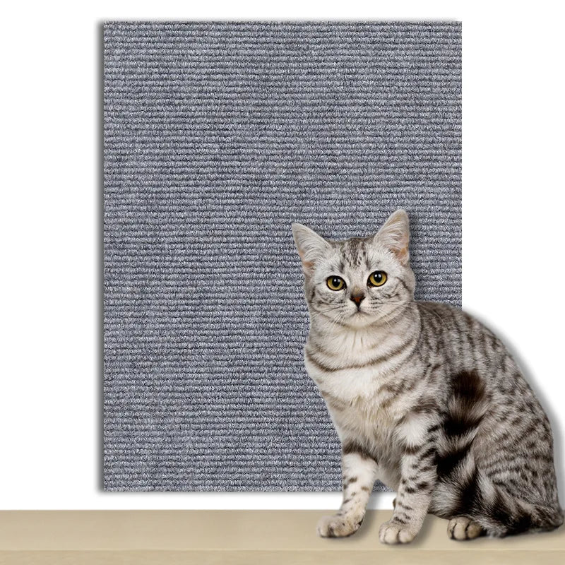 100/200/300cm Cat Scratcher Sofa Protector Pad Board Protection Trimmable Self-adhesive Carpet Corner Wall DIY Cat Scratch Mat