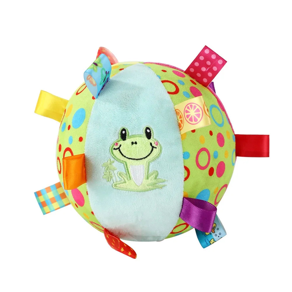 Interactive Ball Dog Toy for Aggressive Chewers Training Decompress Bite Resistant Plush Handle Dog Toys with Bells Pet Supplies
