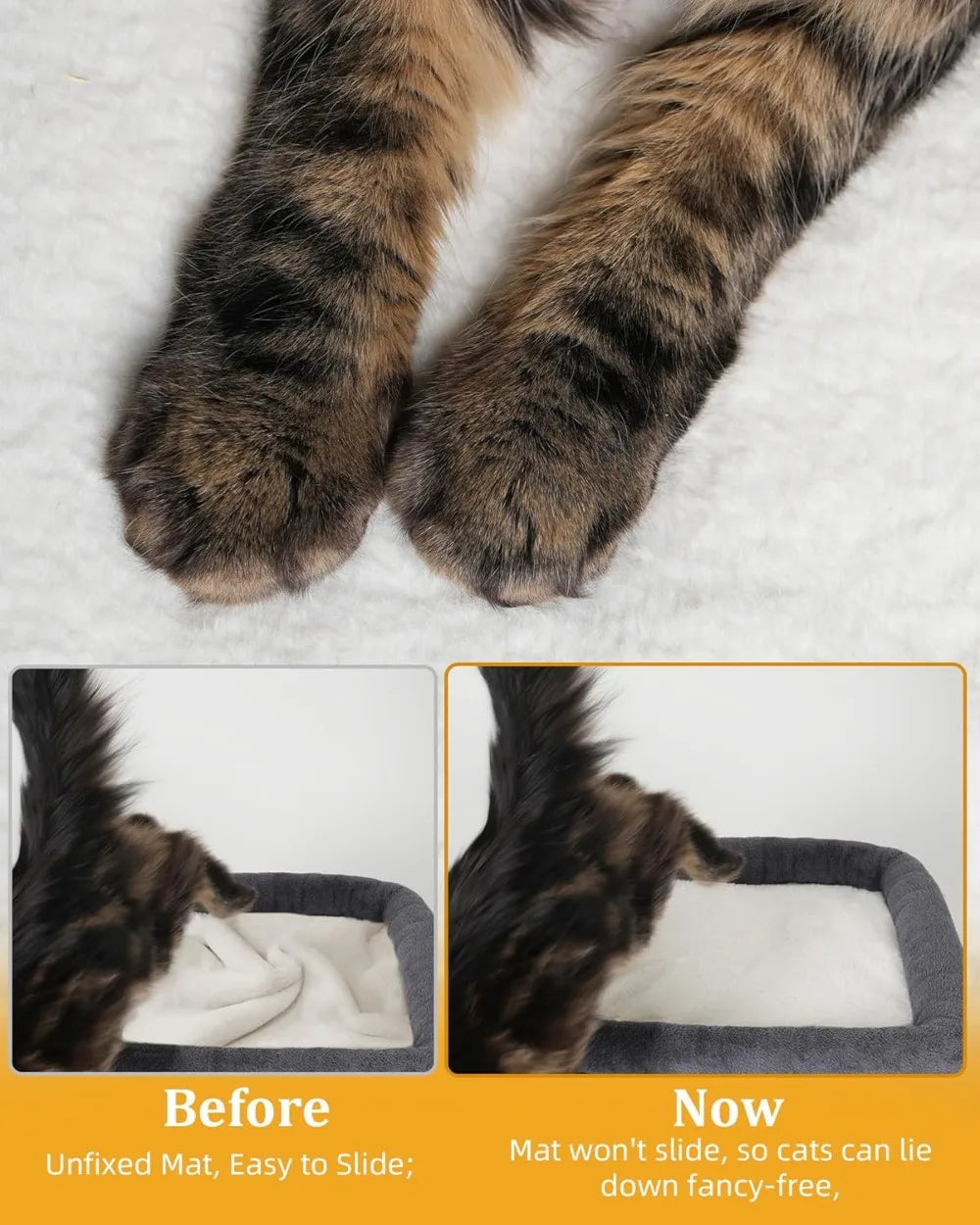 14‘’ Cat Tree Tower with Scratching Post, 20 * 16.5in Perch Bed for Large Adult Cats, Condo Cave for Indoor Small Medium Kittens