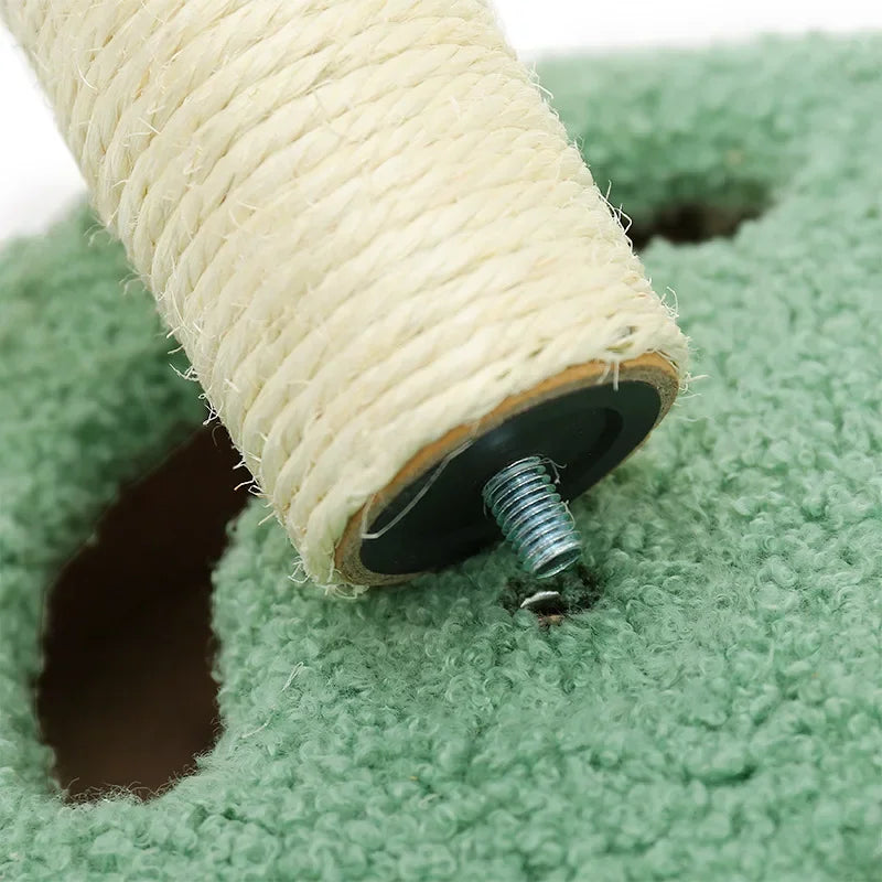 Cat Climbing Frame Small Sisal Teasing Cat Toys Cat Scratching Board Claw Grinding Cat Toys Turntable Type