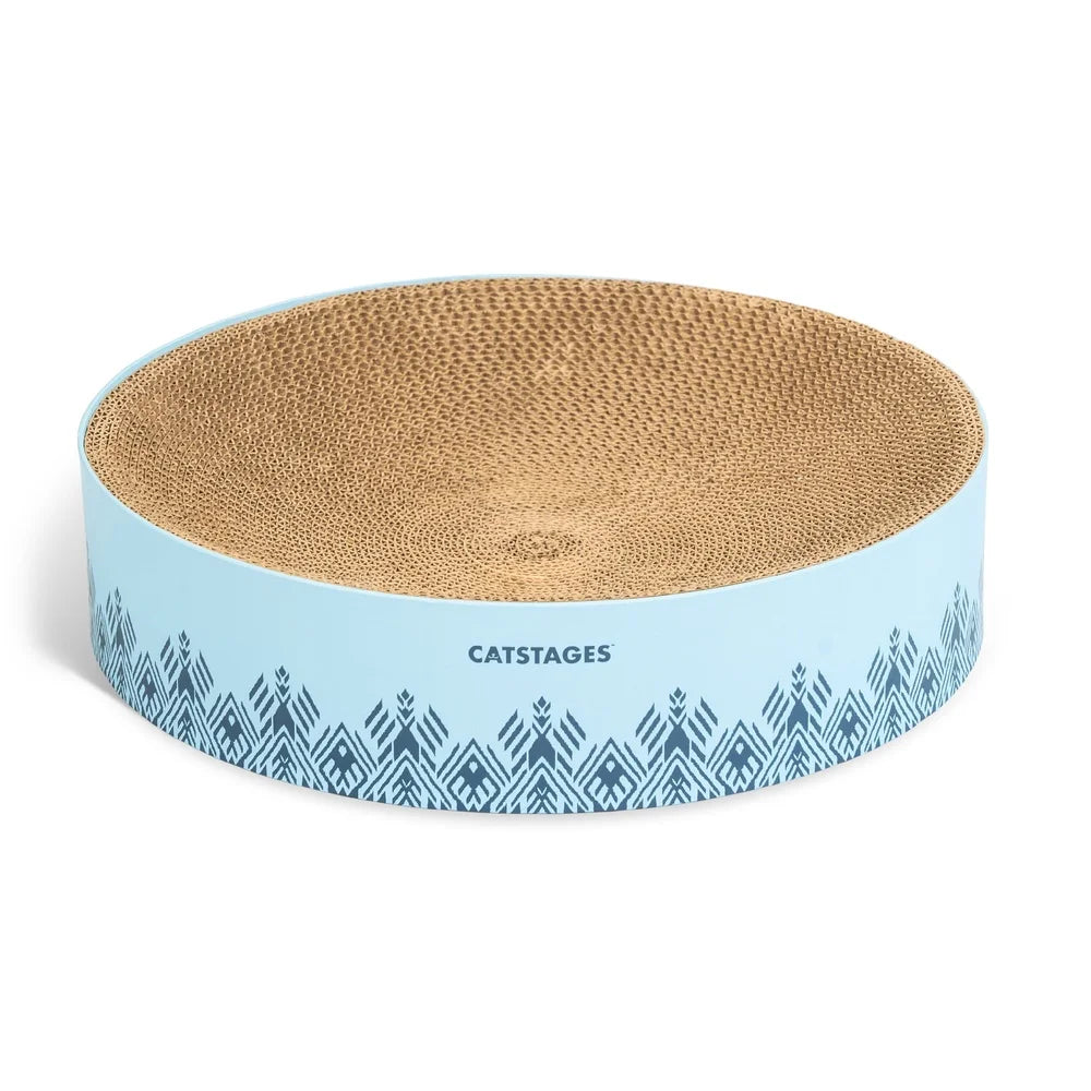 3 Pack Cat Scratcher Bowl Cozy Resting Spot Recycled Cardboard Healthy Nail Care Lightweight Durable Design Ideal Cats Up to