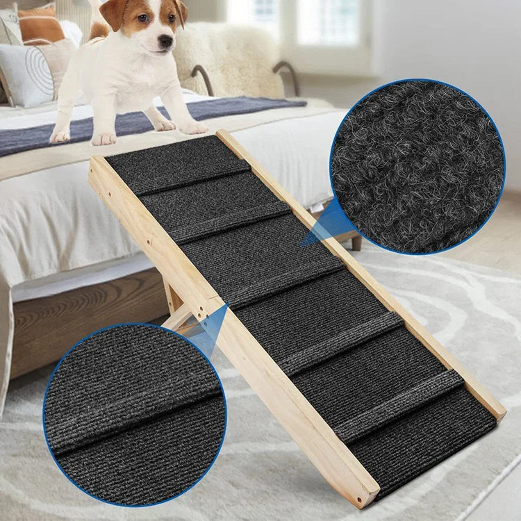 Wooden Pet Seesaw for Large Dogs Anti-Slip Dog Agility Training Equipment Pet Exercise Toy