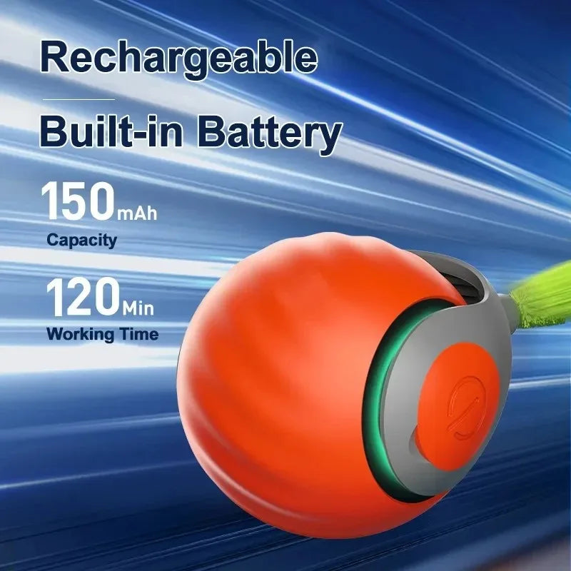 Automatic Cat Toys Ball Smart Cat Toys Two Speed Adjustment Speedy Tail Cat Toy with Replacement Tail Cat Interactive Ball Toys