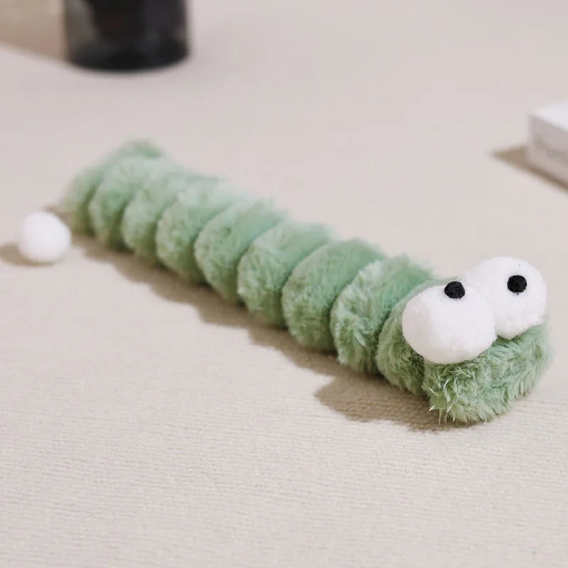 Plush Cat Chew Toy Catnip Self-hi Bite Toys Strip Pillow Teaser Toys for Cats Soft Interactive Cat Plaything Kitten Toys