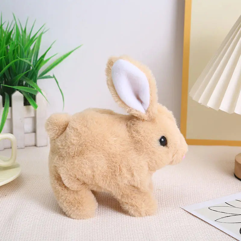 Electric Rabbit Doll Plush Simulation Cute Interactive Toy Walking Companion Birthday Gift Creative Interesting Children's Toys