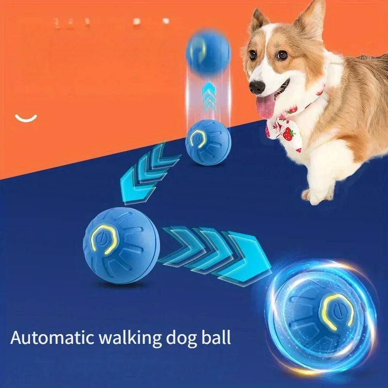 1-10PC Smart Interactive Dog Toy Ball USB Electronic Bouncing Ball Automatic Moving Pet Toy for Puppies Indoor Training Supplies