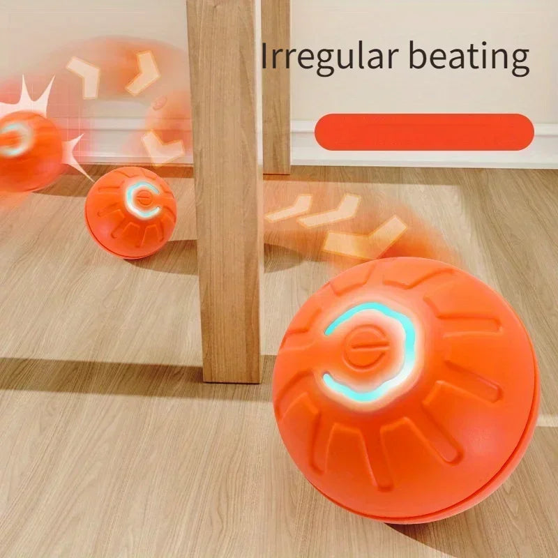 1-10PC Smart Interactive Dog Toy Ball USB Electronic Bouncing Ball Automatic Moving Pet Toy for Puppies Indoor Training Supplies
