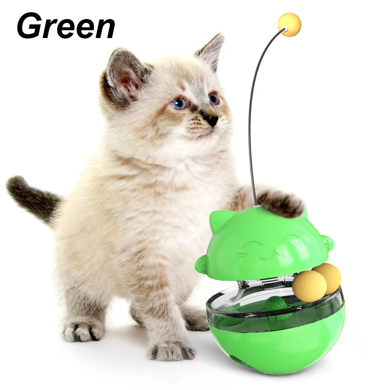 Pet Supplies Play with Food Spiller By Yourself Kitten Interactive Leaking Food Ball Cat Toy Cats Accessories Interactive