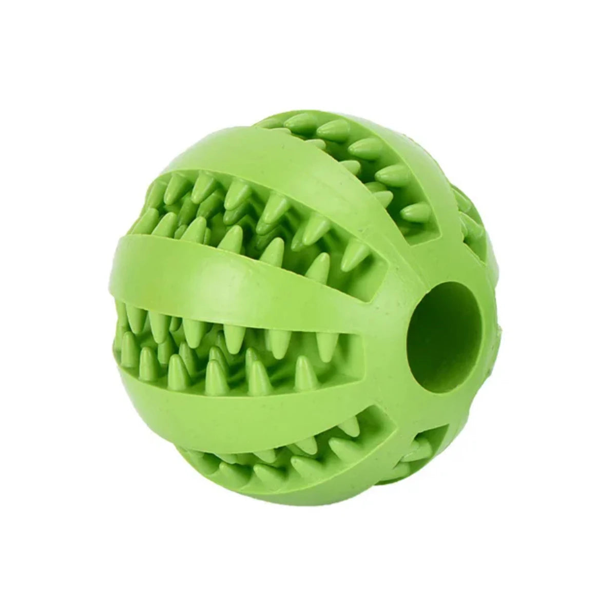 Natural Rubber Pet Dog Toys Dog Chew Toys Tooth Cleaning Treat Ball Extra-tough Interactive Elasticity Ball  Pet Accessories Dog