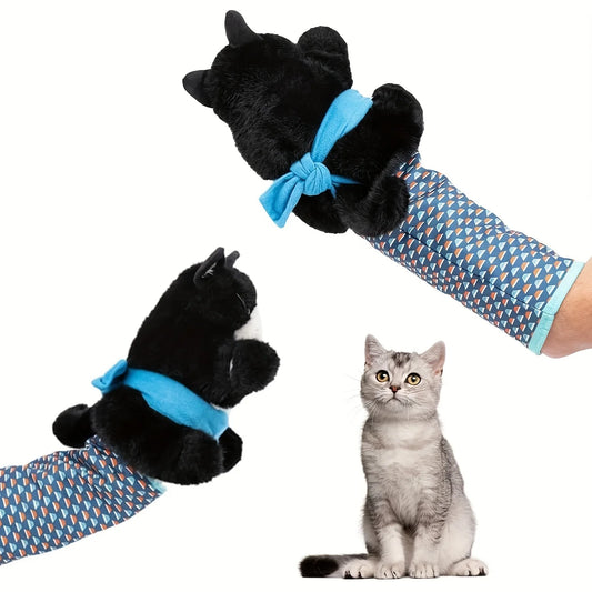 Interactive Cat Wrestling Puppet Toy with Poseable Limbs, Plush Stuffed Animal for Indoor Play ,Durable & Safe cat toys dog toy