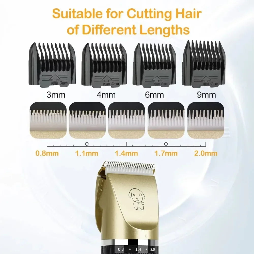 Dog Hair Clippers Grooming Pet Cat Haircut Trimmer Shaver Set Cordless Rechargeable Professional Dog Hair Trimmer New