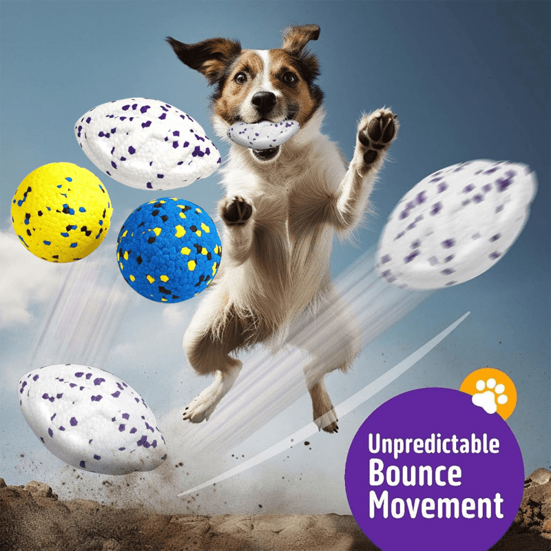 Pack of 3 5.3'' Dog Toys Tennis Balls, Dog Chew Toy, Dog Balls Upgraded Durable Tennis Ball for Chewers, More Biting-Proof Teething Balls Dog Chew Toys for Large Medium Small Dog and Puppies, for Playing in The Pool or Seasid