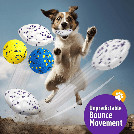 Pack of 3 5.3'' Dog Toys Tennis Balls, Dog Chew Toy, Dog Balls Upgraded Durable Tennis Ball for Chewers, More Biting-Proof Teething Balls Dog Chew Toys for Large Medium Small Dog and Puppies, for Playing in The Pool or Seasid